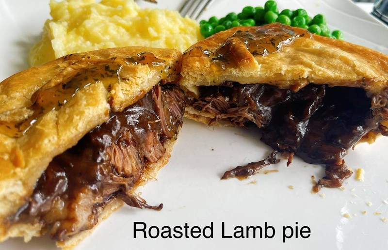 ROASTED LEG OF LAMB PIE